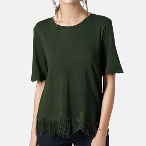 EUC Topshop Women’s Fringe Top